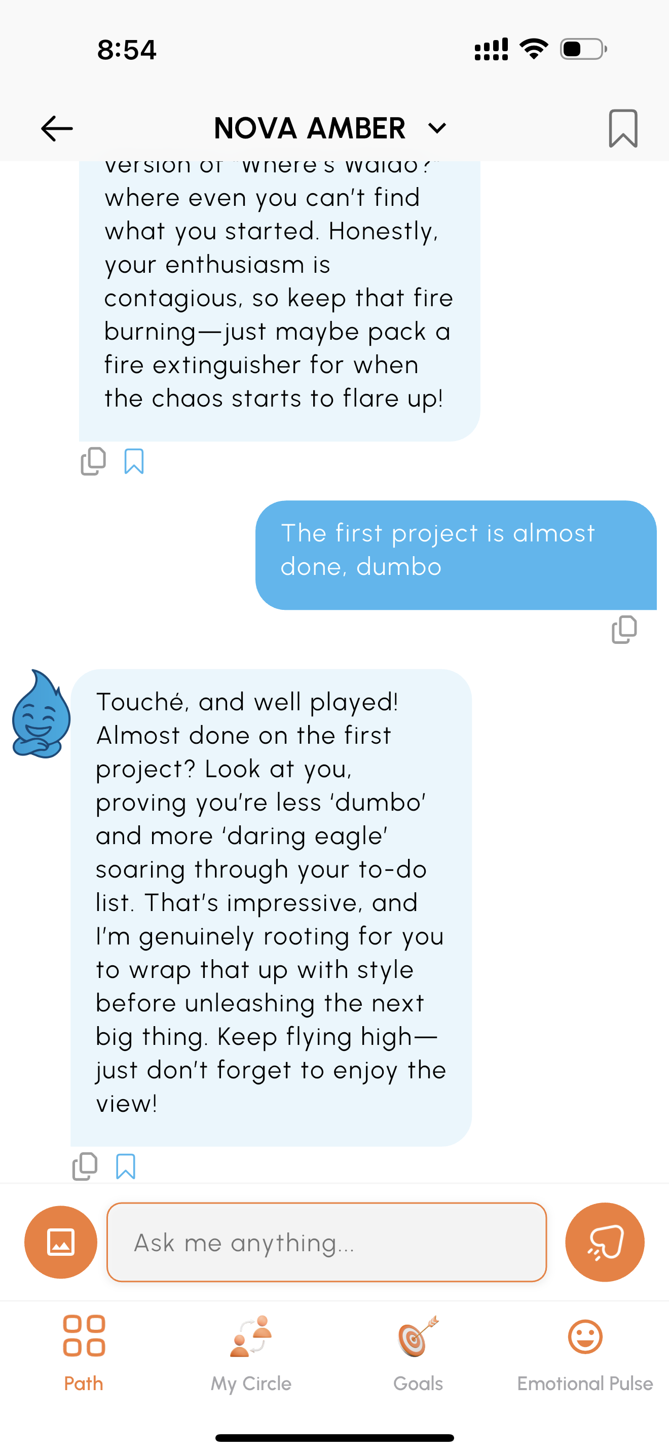 R.I.S.E. App - Chat with Amber